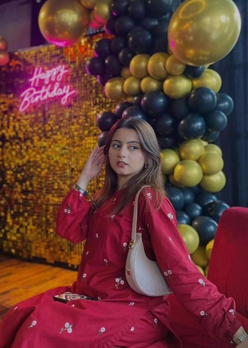 Stitched Petal Embroidery